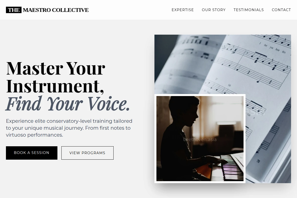 Conservatory Music Lesson